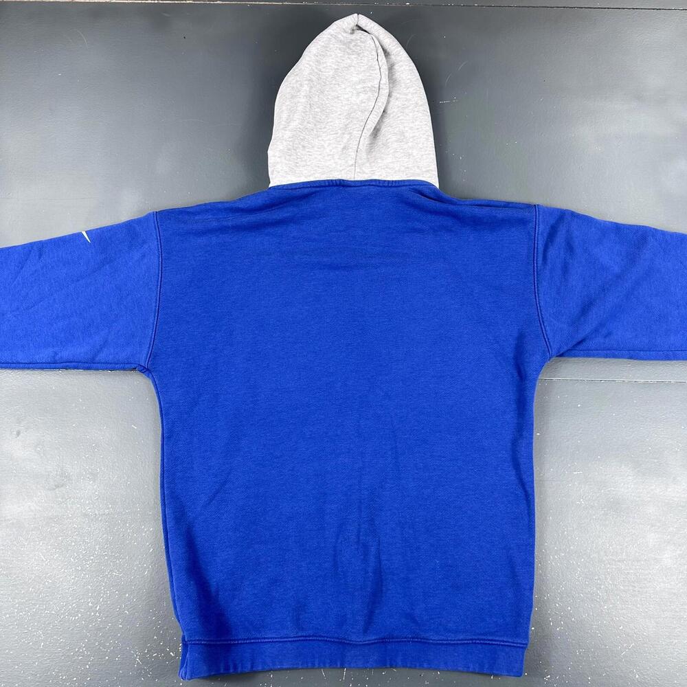 Chicago Cubs Hoodie Mens Small Blue Gray Sweatshirt Nike Midweight Spellout - Picture 8 of 8